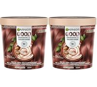 Garnier GOOD colore permanente per capelli 5.5 ibisco marrone rossastro - Colorazione senza ammoniaca, fino al 100% copertura grigia, 1 pezzo. (Confezione da 2)