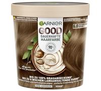 Garnier GOOD Colore permanente per capelli 6.0 Mochaccino Marrone - Colorazione senza ammoniaca, fino al 100% copertura grigia, 1 pezzo.