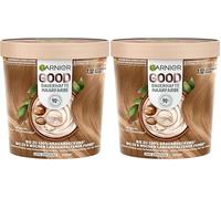 Garnier GOOD Colore permanente per capelli 7.12 Latte Macchiato Marrone - Colorazione senza ammoniaca, fino al 100% copertura grigia, 1 pz. (Confezione da 2)