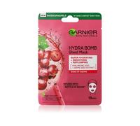 Garnier Skin Naturals Maschera in tessuto viso con semi d'uva e acido ialuronico, 1 pz