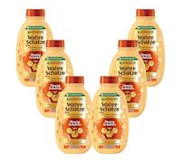 Garnier I veri tesori shampoo riparante miele tesori, rafforza e nutre i capelli danneggiati e fragili, 6 x 250 ml
