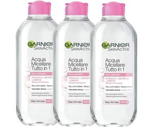Garnier Kit Acqua Micellare 400ML Tutto in 1 Senza Risciacquo 3x400ml 58492