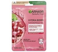 Garnier Maschera di stoffa, maschera viso per primi segni di invecchiamento, rassodante, rassodante e idratante, con acido ialuronico ed estratto di semi d'uva, Hydra Bomb, 28 g