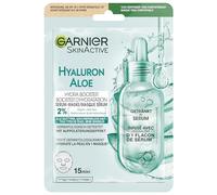 Garnier Maschera in panno per tutti i tipi di pelle, rinfrescante e idratante, con acido ialuronico e aloe vera, Hydra Bomb, 28 g