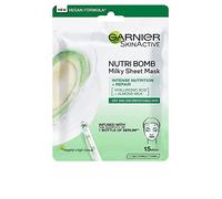 Garnier Maschera in Tessuto Nutriente Riparatrice NutriBomb, Ottima per la Pelli Secche e Molto Secche, Arricchita con Latte di Mandorla e Acido Ialuronico, 28 g