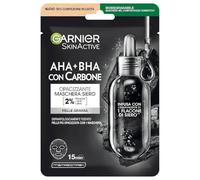Garnier Skin Active Pure Charcoal maschera nera in tessuto con estratto di the nero 28 g