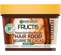 Garnier - Maschera multiuso al burro di cacao - Nutrizione dei riccioli - Formula vegana al 97% di ingredienti di origine naturale - per capelli ricci e ricci - Fructis Hair Food - Maxi formato 390 ml