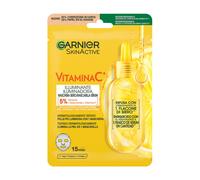 Garnier Maschera in Tessuto Skin Active Hydra Bomb, Idratante e Illuminante, Con Vitamina C e Acido Ialuronico, Per Pelli Spente e Non Uniformi, 28 g