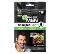 Garnier Men Shampoo Color Shade 1 Natural Black 10ml+10ml.Confezione da 1 0 s...