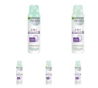Garnier Mineral 6 in 1 48H Anti-Transpirant con Moringa & Mineralite, Floreale Fresco, 150 ml (Confezione da 5)