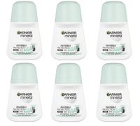 Garnier Mineral Invisible Black & White & Colors Aloe Fresh Anti Perspirant Roll On 6 x 50 ml