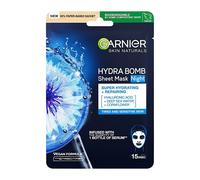 Maschera in tovagliolo con estratto di mirtillo e acido ialuronico per l'idratazione e la riparazione Skin Naturals, 28 g, Garnier