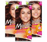 Garnier MoVida Care Cream/Intensive Tint Colore per capelli 30 mogano, confezione da 1
