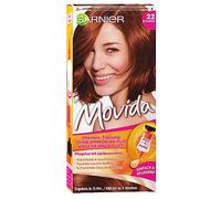 Garnier Movida Crema riflessante colorante per capelli, 22 rame rosso (per colori brillanti, anche per capelli bianchi, senza ammoniaca), confezione da 3 pezzi