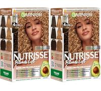 Garnier Nutrisse Blonde Lift sbiancante per capelli scuri in caramello con 4 livelli di sbiancamento senza precedente sbiancamento, 1 pezzo (Confezione da 2)