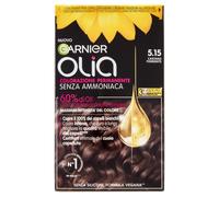 Garnier Olia Tinta Capelli, Colorazione Permanente Senza Ammoniaca, Fragranza Delicata, Copre il 100% dei Capelli Bianchi, Con Oli di Fiore di Origine Naturale, Formula Vegana, Castano Fondente