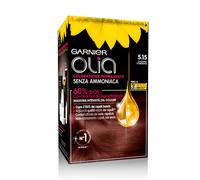 Garnier Olia Tinta Capelli, Colorazione Permanente Senza Ammoniaca, Fragranza Delicata, Copre il 100% dei Capelli Bianchi, Con Oli di Fiore di Origine Naturale, Formula Vegana, Castano Fondente