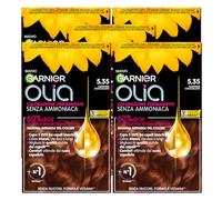 Garnier Olia Colorazione Capelli Tinta Permanente Colore 5.35 Castano Cioccolato Senza Ammoniaca Fragranza Delicata con Oli di Fiori di Origine Naturale - 5 Tinte