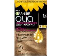 Garnier Olia Tinta Capelli, Colorazione Permanente Senza Ammoniaca, Copre il 100% dei Capelli Bianchi, Con Oli di Fiore di Origine Naturale, Formula Vegana, Biondo Chiaro
