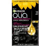 Garnier Olia Midnight Tinta Capelli, Colorazione Permanente Senza Ammoniaca, Copre il 100% dei Capelli Bianchi, Con Oli di Fiore di Origine Naturale, Formula Vegana, Nero Intenso