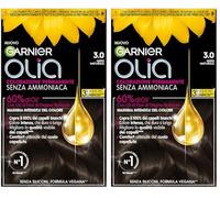 Garnier Olia Midnight Tinta Capelli, Colorazione Permanente Senza Ammoniaca, Fragranza Delicata, Copre il 100% dei Capelli Bianchi, Con Oli di Fiore di Origine Naturale, Formula Vegana, Nero Naturale