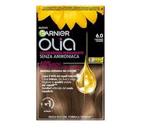 Garnier Olia Tinta Capelli Senza Ammoniaca, Copre il 100% dei Capelli Bianchi, Castano Chiaro