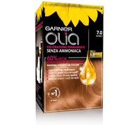 Garnier Olia Tinta Capelli, Colorazione Permanente Senza Ammoniaca, Copre il 100% dei Capelli Bianchi, Con Oli di Fiore di Origine Naturale, Formula Vegana, Biondo