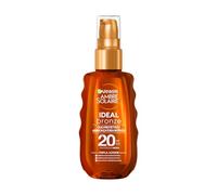 Garnier Olio Protettivo Abbronzante Spray, Protezione Media SPF 20+, Abbronzatura Dorata e Intensa, Pelle Protetta e Baciata dal Sole, Resistente all'Acqua, Ambre Solaire, Ideal Bronze, 150 ml