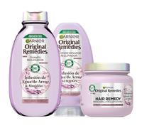 Garnier Original Remedies Acqua di Riso Rutina: Shampoo 400 ml + Balsamo 250 ml + Maschera 340 ml