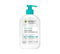 Garnier Detergente per il viso, rimozione di impurità, olio e trucco, con acido ialuronico, ceramica e argilla, idratante profondo, 1 x 250 ml