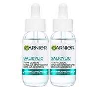 Garnier Pure Active Salicylic 7-Day Clinical Siero Anti Imperfezioni e Anti Brufoli Elimina Segni Acne Idrata e Nutre la Pelle Formula Vegana Leggera con Niacinamide Glicerina - 2 Flaconi da 30ml