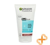 Garnier Pure Attivo 3IN1 Argilla Viso Pelle Scrub Lavare 150 Purificante Mask