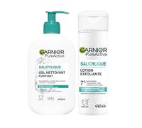 Garnier Pureactive - Set di routine antiimperfezioni Milky Exfoliator + Deep Cleanser Niacinamide