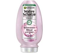 Garnier Risciacquo lisciante per acqua di riso, rituale e forza, per una lucentezza e una morbidezza di lunga durata, assorbente, balsamo, formula vegana, senza siliconi, 1 x 200 ml