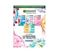 Garnier Set di Maschere in Tessuto HydraBomb, 3 Maschere per il Viso e 2 Maschere per gli Occhi, Con Effetti Diversi, Arricchite con Acido Ialuronico, Formula Vegana, SkinActive