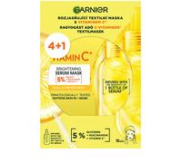 Garnier Set of brightening fabric masks con vitamin C 4+1 pcs