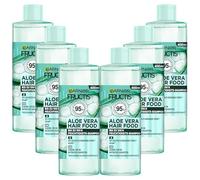 Garnier Shampoo Aloe Vera per capelli normali a secchi, shampoo detergente e delicato con formula vegana e ingredienti naturali, Fructis Hair Food, 6 x 400 ml