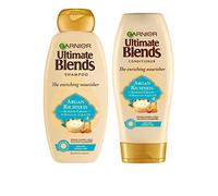 Garnier Shampoo & Conditioner Set by Ultimate Blends - Argan Oil and Almond Cream For Very Dry Damaged Hair - Shampoo & Conditioner - 360 ml