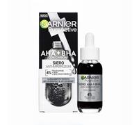 Garnier Skinactive 4% AHA BHA and Niacinamide Charcoal Serum, Resurface and Smooth Skin Texture 30ml