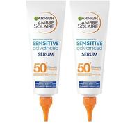 Garnier Siero Corpo Protettivo Sensitive Advanced, Per Pelli Sensibili, Protezione SPF 50+, Resistente All'Acqua, Con x2 Ceramidi, Ambre Solaire, 125 ml (Confezione da 2)
