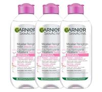 Garnier Skin Active │ Acqua micellare detergente per pelli sensibili │ 3 x 400 ml │ Confezione risparmio Acqua micellare