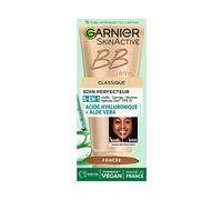 GARNIER Skin Active BB Cream - Trattamento perfetto tutto in 1 - Unifie, Matifie & Hydrate - FPS 25 - Acido Ialuronico & Aloe Vera - Vegan & Cruelty Free - Pelle mista grassa - Tonalità scura - 50 ml