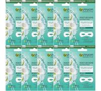 Garnier Skin Active Biodegradabile, Vegan Moisture Bomb Eye Sheet Mask for Puffy Eyes - 10 pezzi