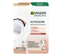 Garnier NutriBomb Maschera in Tessuto Nutriente Illuminante, per Pelli Secche e Spente, Arricchita con Latte di Cocco e Acido Ialuronico - 28 g, Confezione da 1