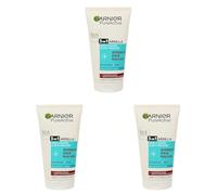 Garnier Skin Active Pure Active 3in1 Argilla, Pelli Miste - Con Imperfezioni Detergente + Scrub + Maschera, 150 ml (Confezione da 3)