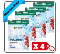 GARNIER SKIN NATURALS 5 MASCHERE HYDRA BOMB ACIDO IALURONICO 95g (X4)