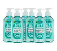 Garnier Skin Naturals Detergente Viso in Gel con Acido Ialuronico e Aloe Vera, Idratante e Rinfrescante, Per Pelle Normale e Mista, 200 ml (6 Unità)