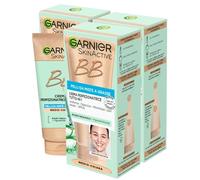 Garnier SkinActive BB Cream Crema Viso Perfezionatrice Tutto in 1 Pelli da Miste a Grasse SPF 25 Aloe Vera Acido Ialuronico Idratante Opacizzante Tonalità Medio-Chiara - 3 Flaconi da 50ml