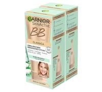 Garnier SkinActive BB Cream Tonalità Medio-Chiara SPF 15 Crema Viso Perfezionatrice Tutto in 1 Formula con Acido Ialuronico Aloe Vera e Pigmenti Minerali - 2 Flaconi da 50ml
