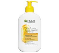 Garnier SkinActive Glow Booster Crema Cleanser Vitamina C* Detergente viso per pelle irregolare e pulente e idratante, 250 ml